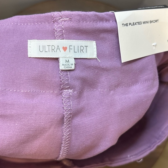 Ultra Flirt Lilac Pleated Skater Skirt - Picture 6 of 7